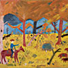 Hog Hunting in Fall Painting